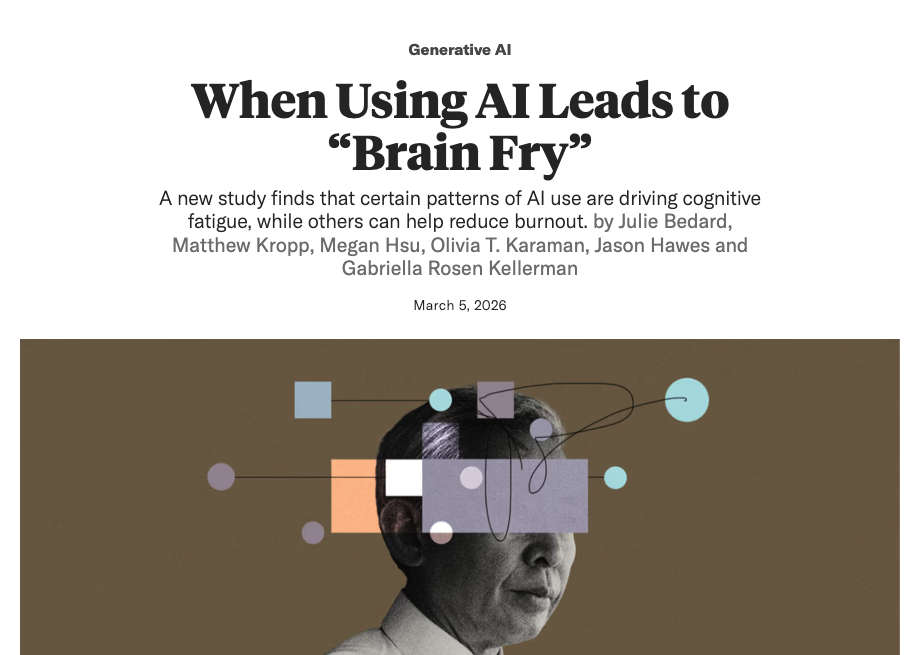 Usar muita IA ao mesmo tempo cansa o cérebro: o que o estudo do brain fry mostra